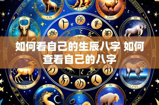 如何看自己的生辰八字 如何查看自己的八字