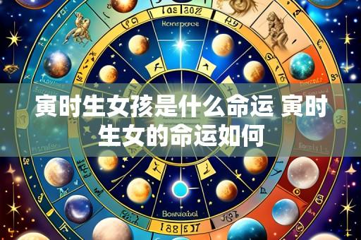 寅时生女孩是什么命运 寅时生女的命运如何