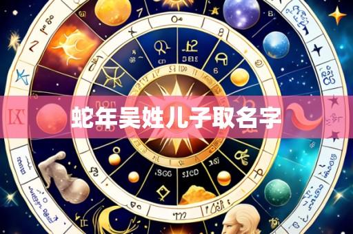 蛇年吴姓儿子取名字