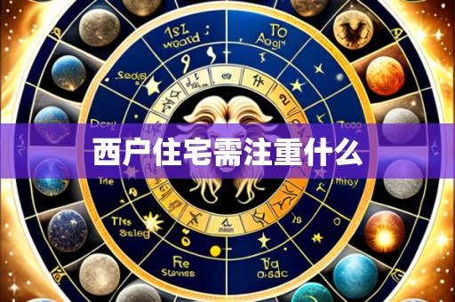 西户住宅需注重什么