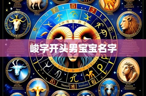 峻字开头男宝宝名字