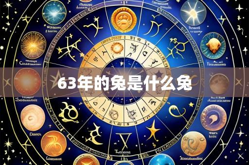 63年的兔是什么兔