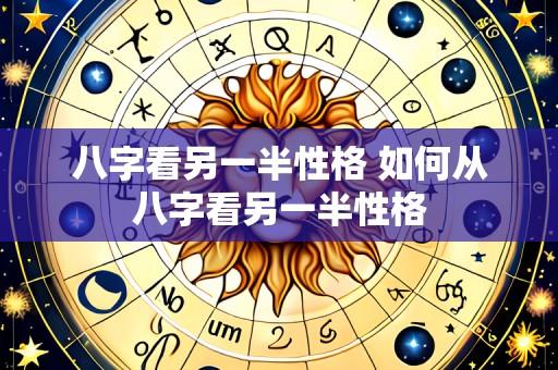 八字看另一半性格 如何从八字看另一半性格