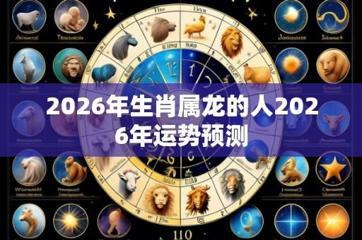2026年生肖属龙的人2026年运势预测
