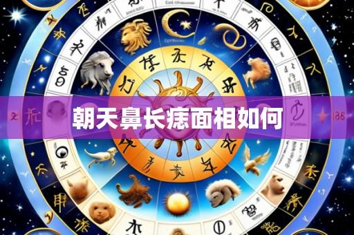 朝天鼻长痣面相如何