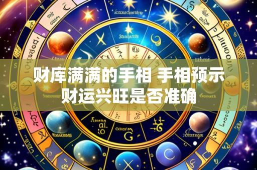 财库满满的手相 手相预示财运兴旺是否准确