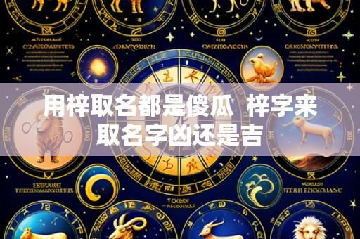 用梓取名都是傻瓜 梓字来取名字凶还是吉