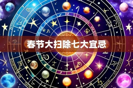 春节大扫除七大宜忌