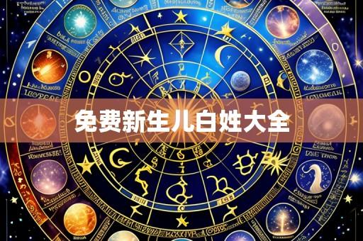 免费新生儿白姓大全
