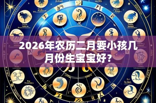 2026年农历二月要小孩几月份生宝宝好?