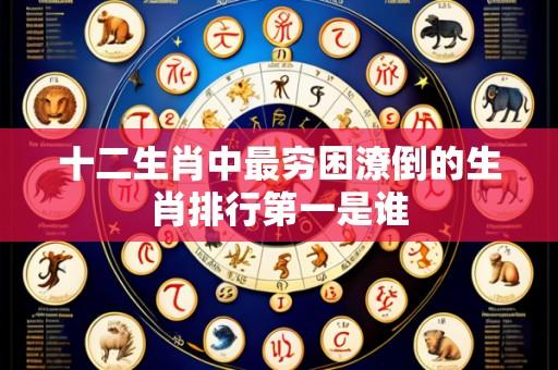 十二生肖中最穷困潦倒的生肖排行第一是谁