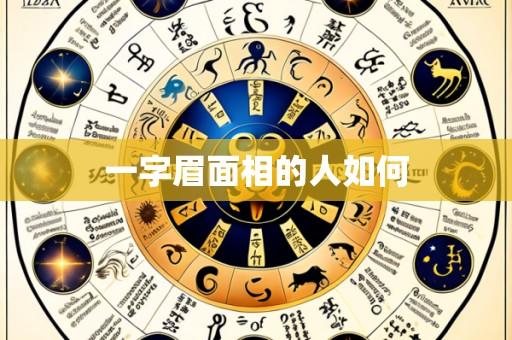 一字眉面相的人如何