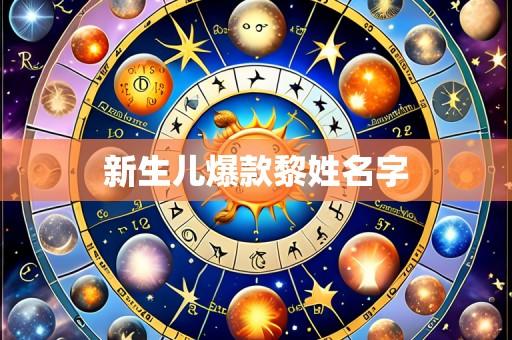 新生儿爆款黎姓名字