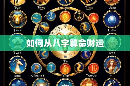 如何从八字算命财运