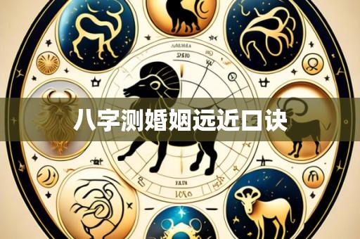 八字测婚姻远近口诀