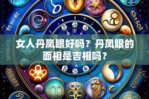 女人丹凤眼好吗？丹凤眼的面相是吉相吗？