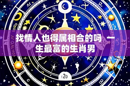 找情人也得属相合的吗  一生最富的生肖男