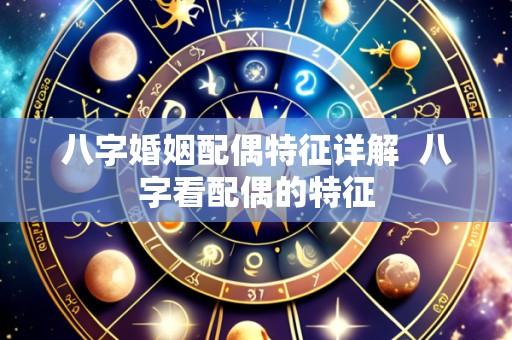 八字婚姻配偶特征详解 八字看配偶的特征