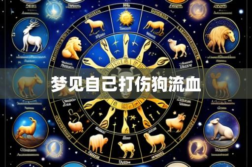 梦见自己打伤狗流血