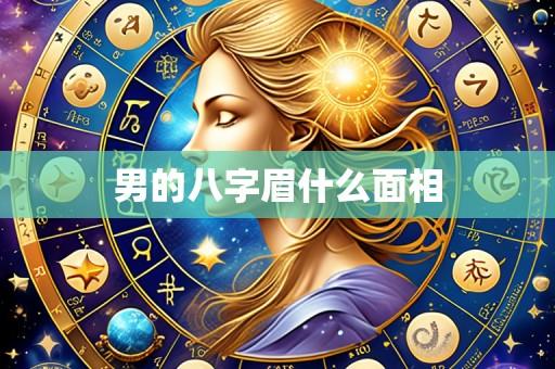 男的八字眉什么面相