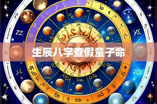 生辰八字查假童子命