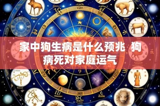 家中狗生病是什么预兆 狗病死对家庭运气