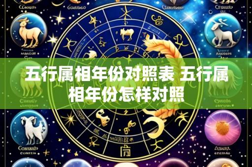 五行属相年份对照表 五行属相年份怎样对照