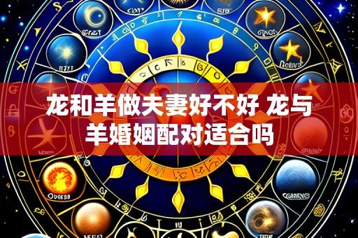 龙和羊做夫妻好不好 龙与羊婚姻配对适合吗