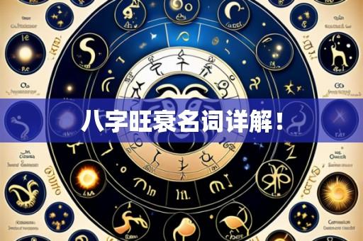 八字旺衰名词详解！