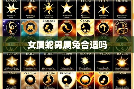 女属蛇男属兔合适吗