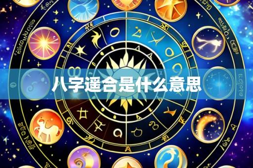八字遥合是什么意思
