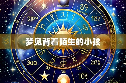 梦见背着陌生的小孩