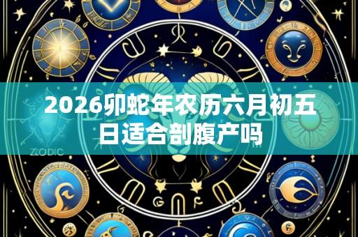 2026卯蛇年农历六月初五日适合剖腹产吗