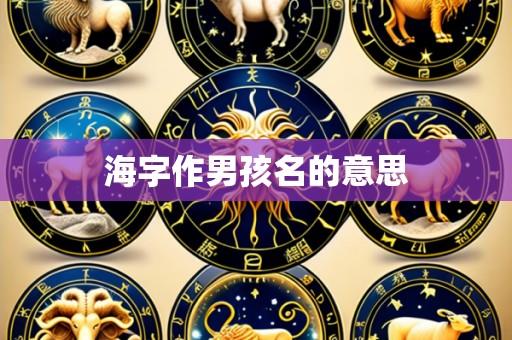 海字作男孩名的意思