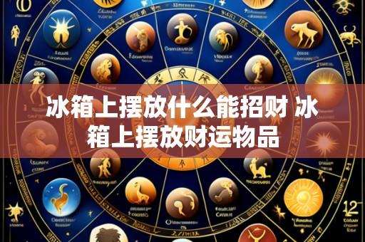 冰箱上摆放什么能招财 冰箱上摆放财运物品