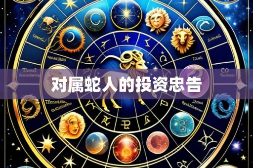 对属蛇人的投资忠告