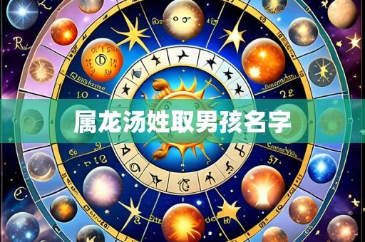 属龙汤姓取男孩名字