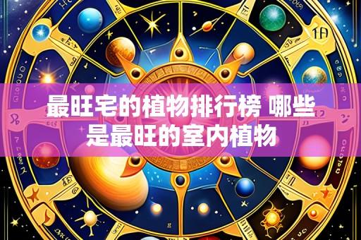 最旺宅的植物排行榜 哪些是最旺的室内植物