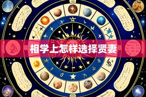 相学上怎样选择贤妻