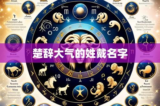 楚辞大气的姓戴名字