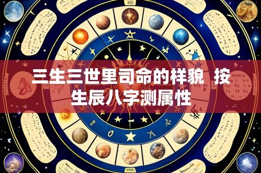 三生三世里司命的样貌 按生辰八字测属性