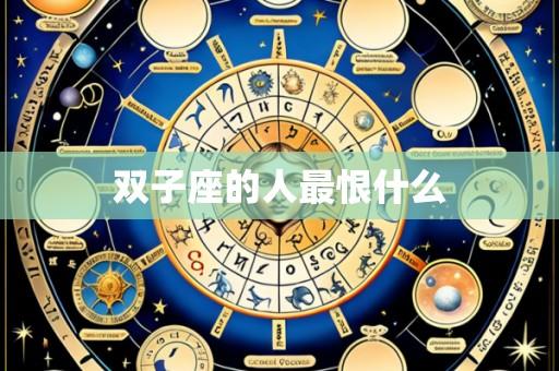 双子座的人最恨什么