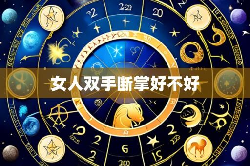 女人双手断掌好不好