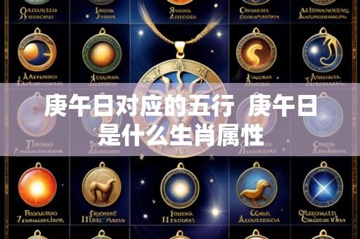 庚午日对应的五行  庚午日是什么生肖属性