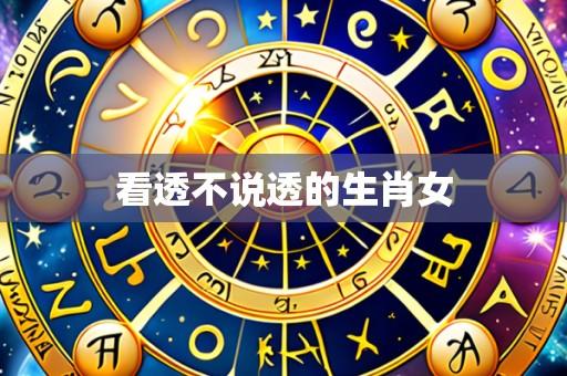 看透不说透的生肖女