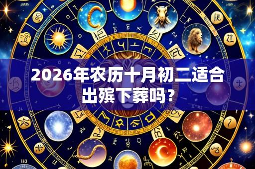 2026年农历十月初二适合出殡下葬吗?
