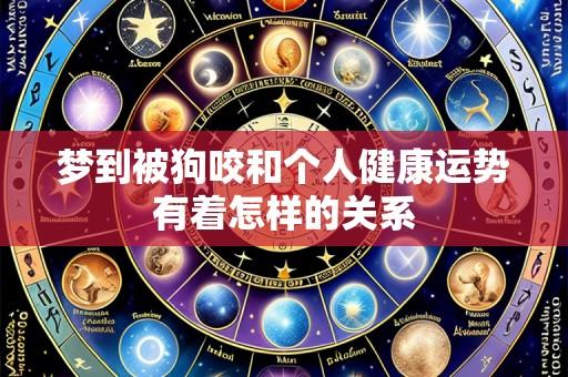 梦到被狗咬和个人健康运势有着怎样的关系
