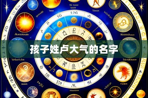孩子姓卢大气的名字