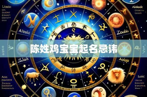 陈姓鸡宝宝起名忌讳