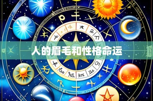 人的眉毛和性格命运
